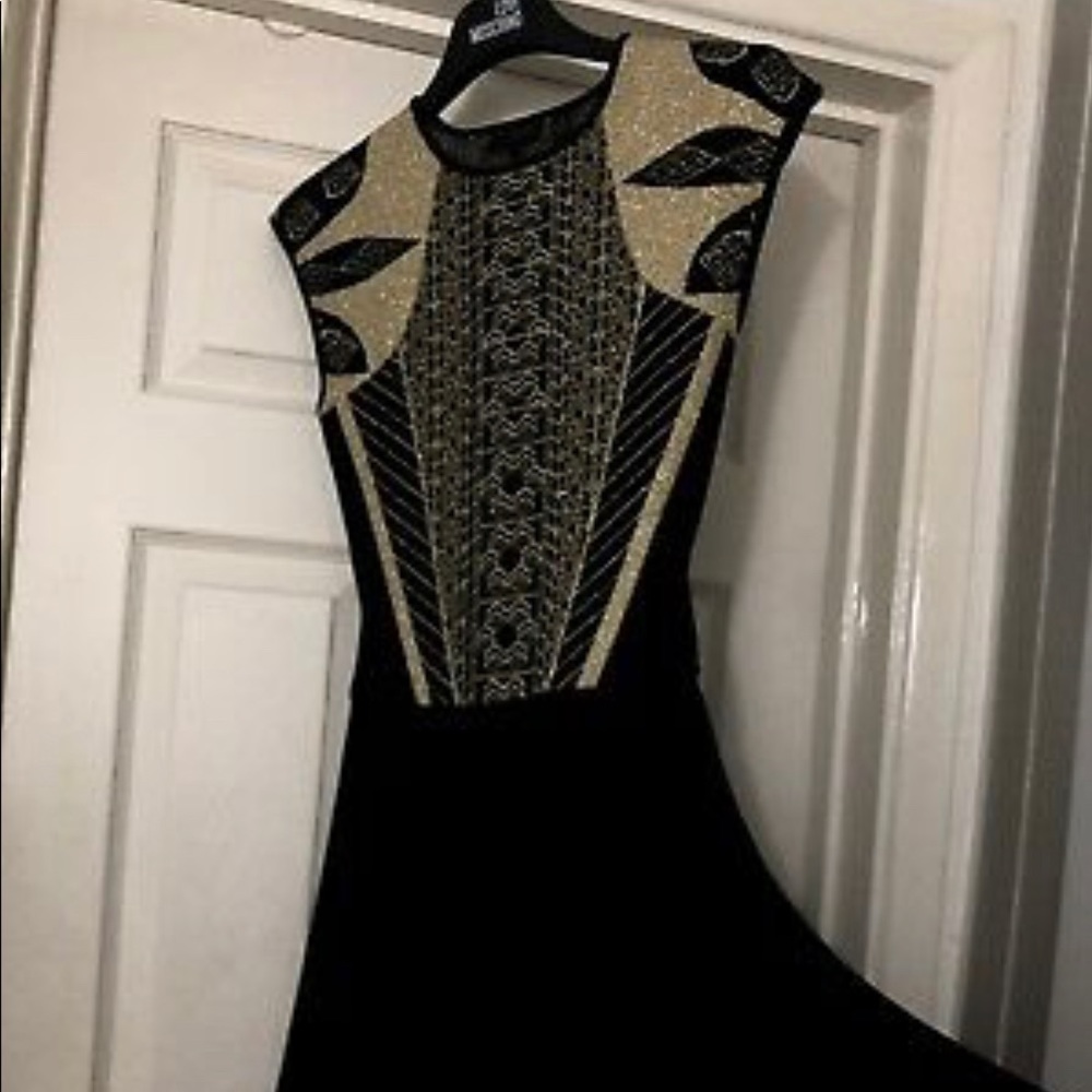 Beautiful brand new never worn black & gold dress